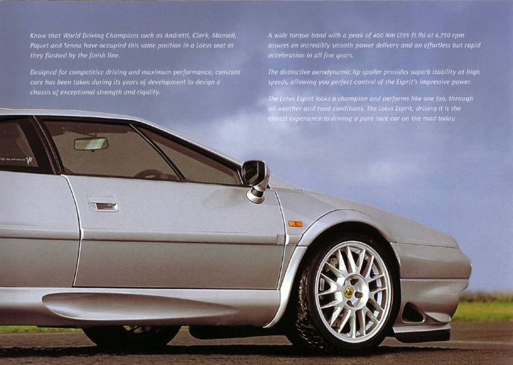 2002 Lotus Esprit Brochure Page 3